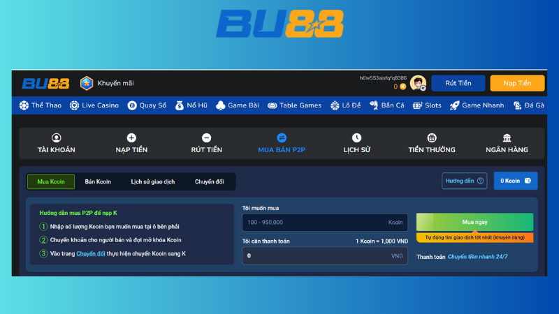 Định nghĩa sàn giao dịch P2P BU88