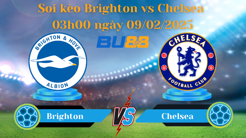 BU88 Nhận định soi kèo Brighton vs Chelsea 03h00 ngày 09/02/2025 - FA Cup