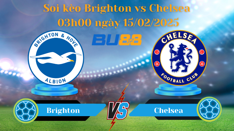 BU88 Nhận định soi kèo Brighton vs Chelsea 03h00 ngày 15/02/2025 - Ngoại Hạng Anh